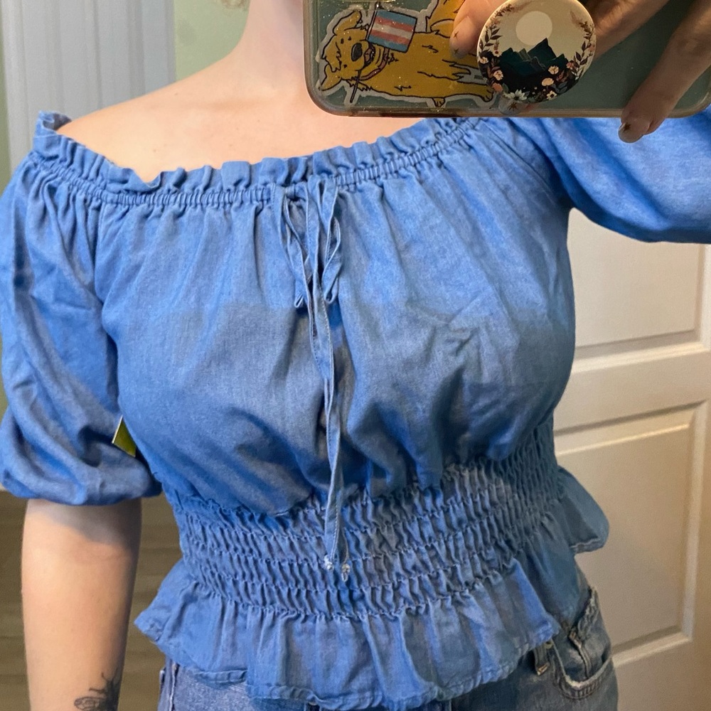 Love letter collection blue top